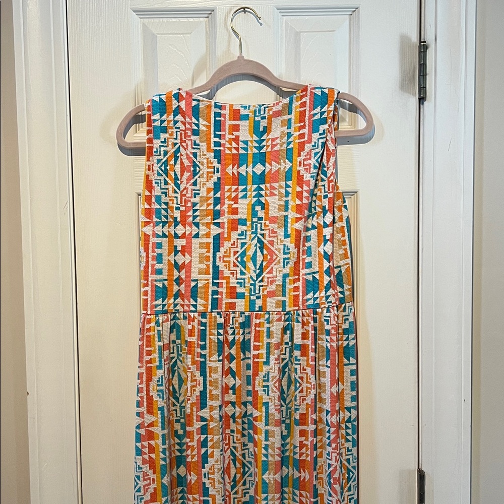 Ruby Rd. Multicolor Geometric Maxi Dress - Picture 4 of 4